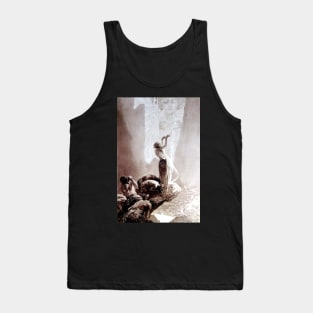 Alphonse Mucha - La Pater #5 - Art Nouveau Tank Top